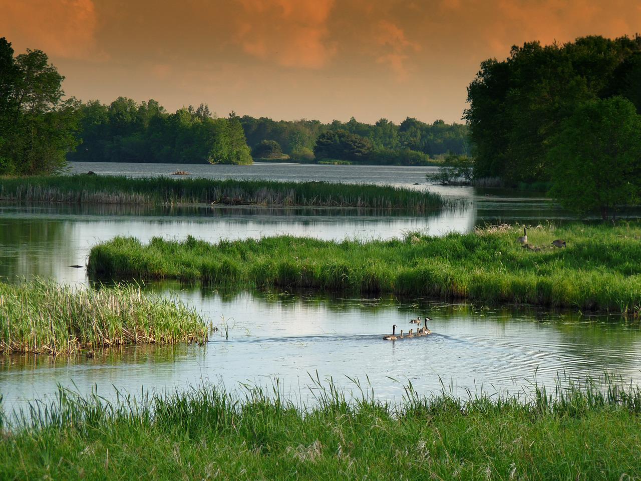 Wisconsin river and lake